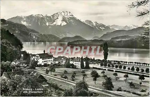 Cartes postales moderne Seeburg Luzern und Stanserhorn