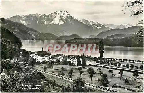 Moderne Karte Seeburg Luzern und Stanserhorn