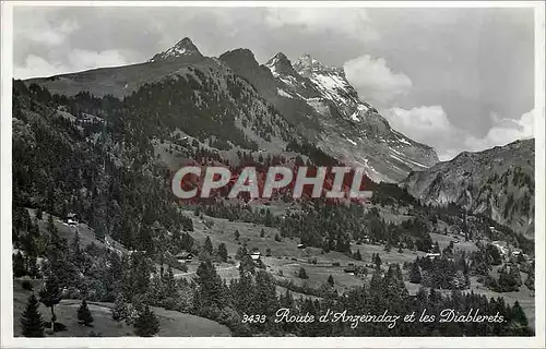 Cartes postales moderne Route d'Anzeindaz et les Diablerets