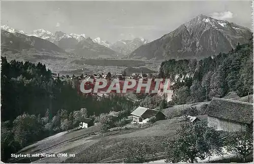 Cartes postales moderne Sigriswil mit Niesen (2366m)