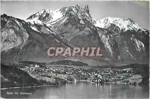 Cartes postales moderne Spiez mit Stockhorn