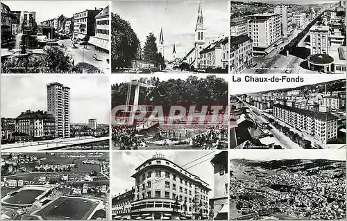 Cartes postales moderne La Chaux de Fonds Stade Football