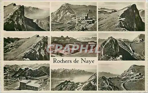 Moderne Karte Rochers de Naye