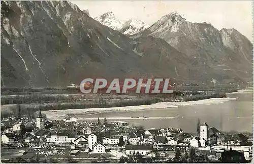 Moderne Karte Villeneuve Vue Generale