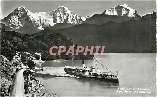 Cartes postales moderne Beutenbucht am Thunersee Eiger Bateau