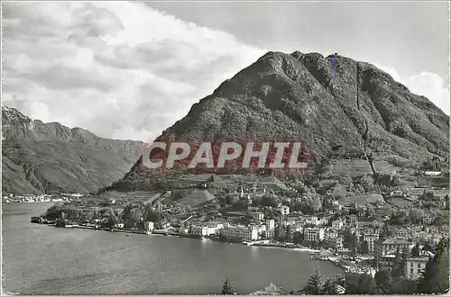 Moderne Karte Lago di Lugano Monte S Salvatore