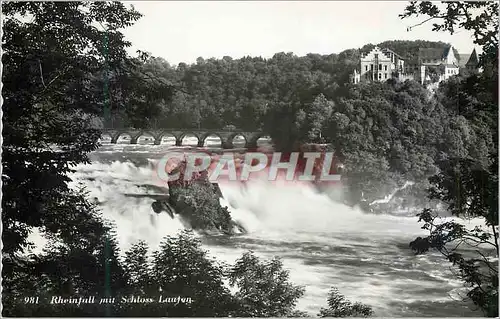 Moderne Karte Rheinfall mit Schloss Laufen