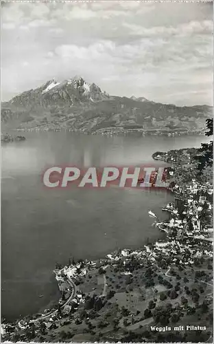 Cartes postales moderne Weggis mit Pilatus