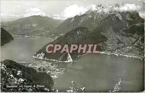 Cartes postales moderne Stansstad mit Lopper Pilatus