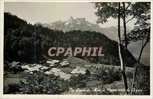 Cartes postales moderne Les Dents du Midi et Vegges pres de Leysin