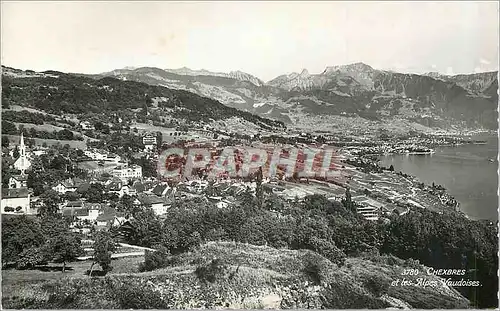 Moderne Karte Chexbres et les Alpes Vaudoises