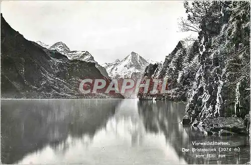 Cartes postales moderne Vierwaldstattersee der Bristenstock (3074m) vom Rutli aus