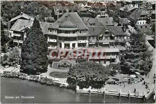 Moderne Karte Gunten am Thunersee Hotel Hirschen Guten am Thunersee