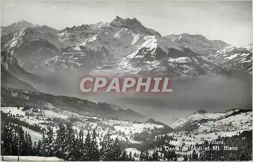 Cartes postales moderne Vue sur Villars les Dents du Midi et Mt Blanc