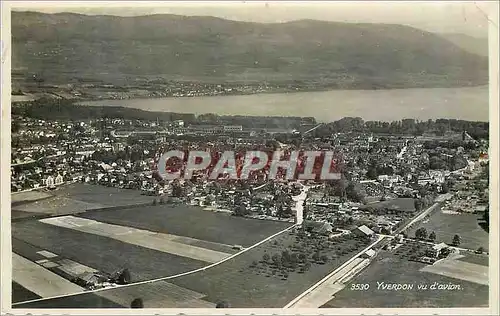 Cartes postales moderne Yverdon vu d'Avion