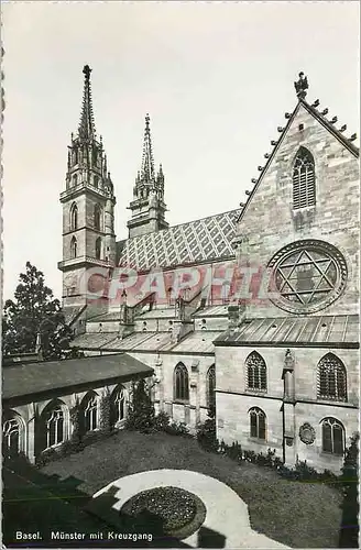 Cartes postales moderne Bale la Cathedrale avec le Cloitre