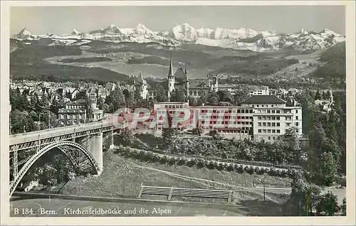 Moderne Karte Berne et les Alpes