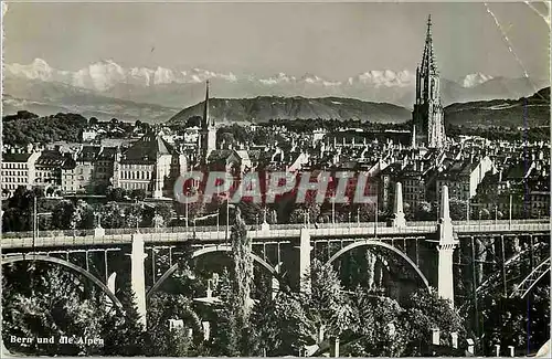 Cartes postales moderne Berne et les Alpes