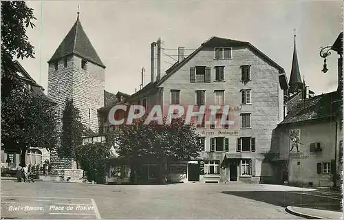 Cartes postales moderne Biel Bienne Place du Rosius