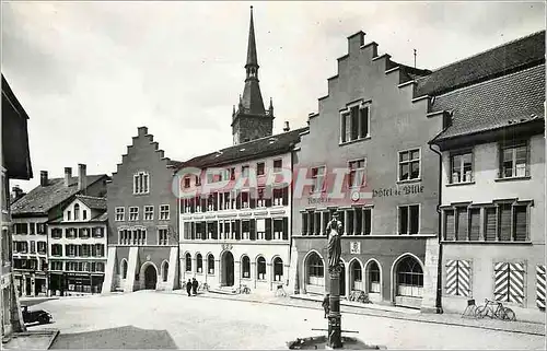 Moderne Karte Bienne Biel Burggasse