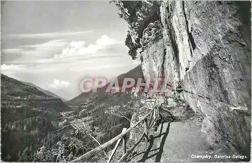 Cartes postales moderne Champery Galeries Defago