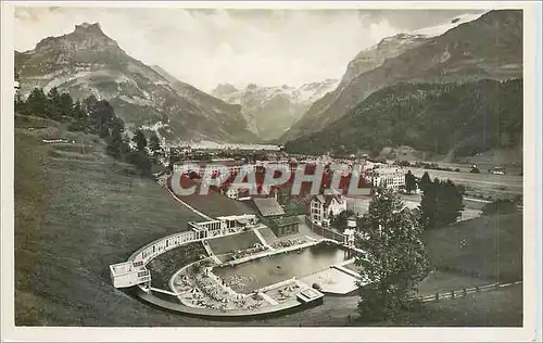 Moderne Karte Engelberg mit Schwimmbad Piscine