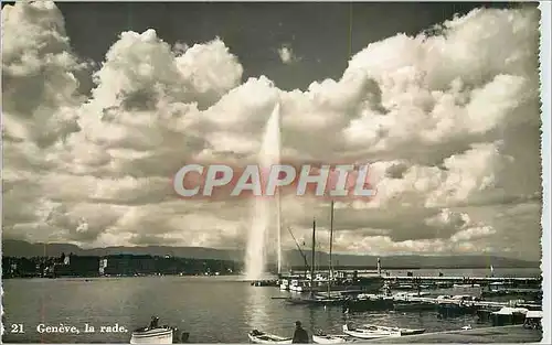 Cartes postales moderne Geneve la Rade
