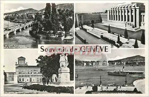 Cartes postales moderne Souvenir de Geneve Bateau