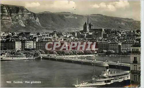 Cartes postales moderne Geneve Vue Generale Bateau