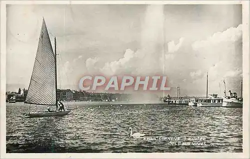 Cartes postales moderne Geneve la Jetee des Eaux Vives Bateaux