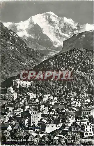 Cartes postales moderne Interlaken und die Jungfrau (4166 m)