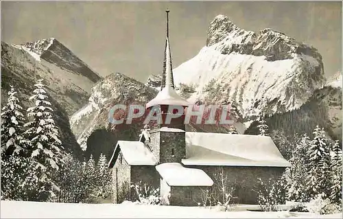 Cartes postales moderne Kandersteg Kath Kirche Gellihorn