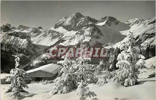 Cartes postales moderne Kandersteg Oeschinen Bergstation der Sesselbahn Wildstrubel Gross und Klein Lohner Bonderspitze