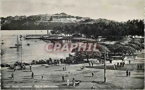 Cartes postales moderne Ouchy Lausanne Port et Debarcadere Bateau