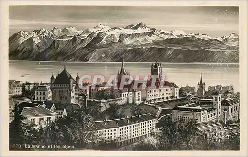 Cartes postales moderne Lausanne et les Alpes