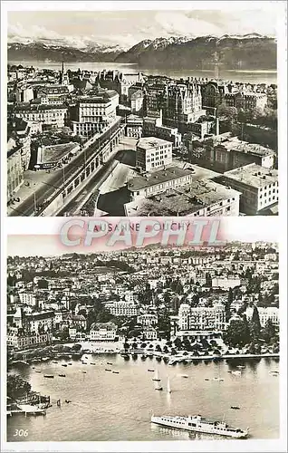 Cartes postales moderne Lausanne Ouchy Bateau