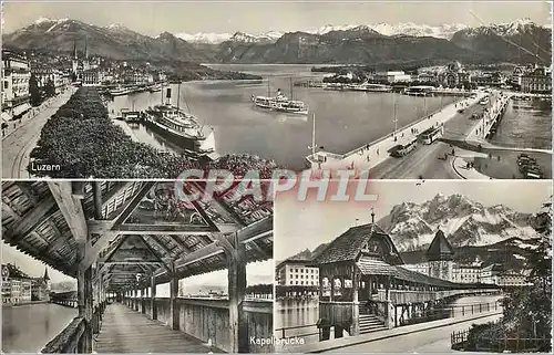 Cartes postales moderne Luzern Bateau