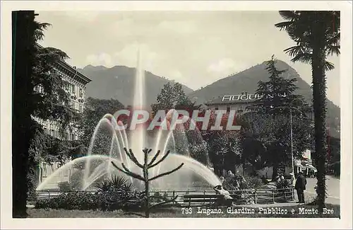 Cartes postales moderne Lugano Giardino Pubblico e Monte Bre
