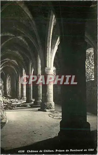 Cartes postales moderne Chateau de Chillon Prison de Bonivard en 1255