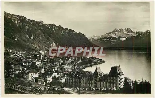 Cartes postales moderne Montreux Vue Generale et Dents du Midi