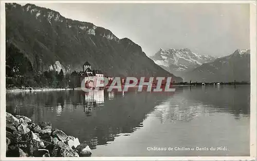 Cartes postales moderne Chateau de Chillon et les Dents du Midi