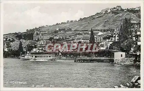 Cartes postales moderne Montreux Le Port Bateau
