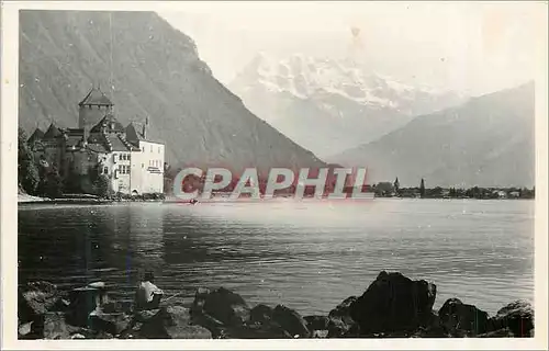Cartes postales moderne Chateau de Chillon et les Dents du Midi