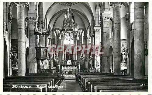 Moderne Karte Montreux Eglise Catholique