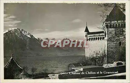 Cartes postales moderne Chateau de Chillon et le Grammont