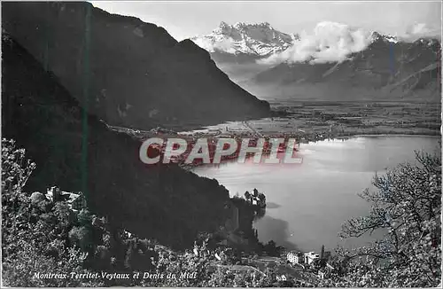 Cartes postales moderne Montreux Territet Veytaux et Dents du Midi