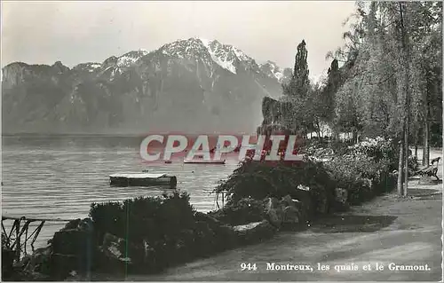Cartes postales moderne Montreux Les Quais et le Grammont