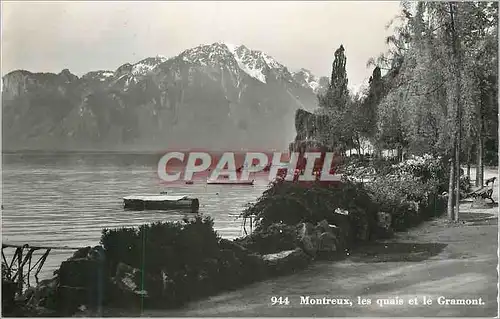 Moderne Karte Montreux Les Quais et le Grammont