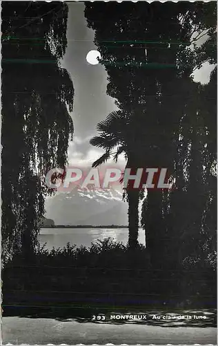 Cartes postales moderne Montreux Au Clair de la Lune