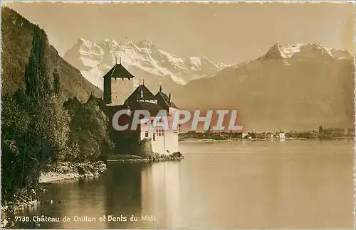 Cartes postales moderne Chateau de Chillon et Dents du Midi